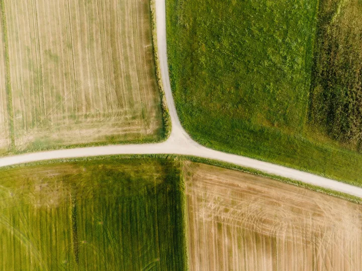 Aerial plotted layout view for Total Environment Yelahanka